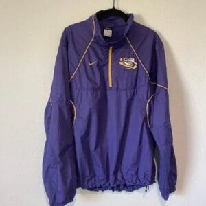 LSU Tigers Jacket Mens Small NCAA Football Nike Storm-Fit Windbreaker